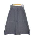 イエナ IENA フロントジップ スカート ロング 38 ネイビー ■GY12