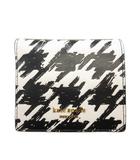 モーガン ペインタリー ハウンドトゥース スモール バイフォールド ウォレット 二つ折り財布 ホワイト