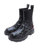 ディーゼル DIESEL D-HAMMER CH W サイドゴア ブーツ レザー 25.5cm ブラック