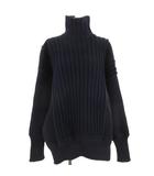 22AW AVP TURTLE NECK SWEATER オーバーサイズ リブニット セーター 長袖 ネイビー M