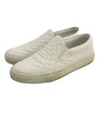 エーエムビー AMB キルティング KIPS レザー スリッポン スニーカー 41 ホワイト 260326E 靴