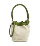 チャールズ&キース  CHARLES&KEITH ドローストリング ショルダー バッグ ハンド 2WAY グリーン系