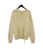 マルタンマルジェラ 10 Martin Margiela 10 デストロイ コットン ニット ダメージ 厚手 S アイボリー