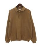 スティーブンアラン Steven Alan ニット ポロシャツ 長袖 ブラウン S 260406E