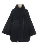 ヘンリックヴィブスコブ Henrik Vibskov ウール ブークレ ジャケット コート ネイビー S