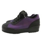 シャネル CHANEL ココマーク ロゴ 厚底 スニーカー パープル 36 ジャンク ■GY62