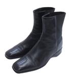 プラダ PRADA サイドゴア ショートブーツ ブラック 36.5 ■GY62