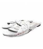 ジミーチュウ JIMMY CHOO サンダル フラット シルバーカラー 37 シルバーカラー /FF ■GY62