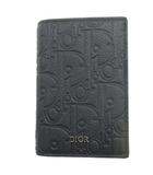 ディオール Dior 二つ折り カードケース グラビティ レザー ブラック ☆AA★