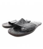 グッチ GUCCI GG柄 シャワー サンダル フラット 35 黒 ブラック /FF ■GY99