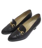 グッチ GUCCI ビット ローファー パンプス ブラック 36.5 23.5cm ■GY62