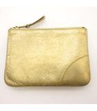 コムデギャルソン COMME des GARCONS GOLD LINE ZIP POUCH コインケース 財布 ポーチ ゴールド