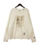 ミハラヤスヒロ MIHARA YASUHIRO Cat Printed Sweatshirt キャット プリント スウェット トレーナー ホワイト 48