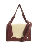 チャールズ&キース  CHARLES&KEITH ノットディテール ハンドルバッグ ショルダー ボルドー ホワイト 260407E 鞄