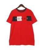 トミーヒルフィガー TOMMY HILFIGER Tシャツ 半袖 レッド L 260413E
