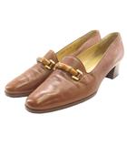 グッチ GUCCI バンブー ビット ローファー レザー ブラウン 23.5 ■GY62