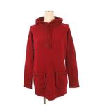 バーバリー ロンドン BURBERRY LONDON ニット パーカー 長袖 セーター 1 レッド 260409E