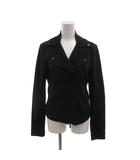 アルマーニエクスチェンジ A/X ARMANI EXCHANGE 美品 ライダースジャケット ダブル S 黒 ブラック ダブルジップ 長袖 /MX ■GY74