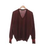 ダンヒル dunhill ヴィンテージ Vネック ニット セーター ウール M 赤 レッド /UO ■GY74