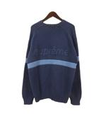シュプリーム SUPREME Tonal Applique Sweater ロゴ ニット セーター ニット L ネイビー ☆AA★