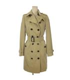 バーバリー BURBERRY トレンチ コート 裏地ノバチェック ベージュ UK6 ☆AA★ ■GY74
