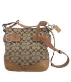 コーチ COACH シグネチャー ショルダーバッグ F03574 ブラウン ■GY74