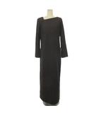 ランバン LANVIN アシンメトリー ワンピース ロング 長袖 ブラウン系 40