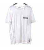 モンクレール MONCLER × FRAGMENT DESIGN Tシャツ カットソー 半袖 ロゴ E109U8000550 ホワイト XL