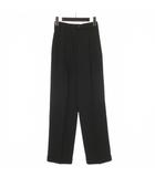 マックスマーラ MAX MARA ストライプ スラックス パンツ ブラック 36 ■GY47