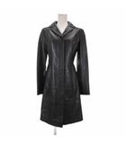 ノーベスパジオ NOVESPAZIO レザー コート 羊革 ブラック 38