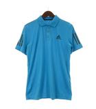 アディダス adidas ポロシャツ 半袖 プリント スポーツウェア テニス ブルー M 260714E