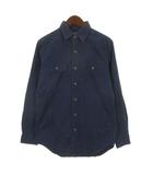 ポロ バイ ラルフローレン Polo by Ralph Lauren シャツ 長袖 エルボーパッチ ネイビー S 260714E