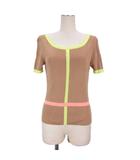 クレージュ courreges ニット 半袖 ベージュ系 9