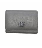 GGマーモント 三つ折り 財布 グレー 644407