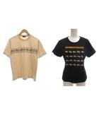 ジムトンプソン JIM THOMPSON 半袖Tシャツ おまとめ 2点セット S M アイボリー 黒 ブラック アニマルプリント /JI ■GY09