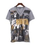 Tシャツ 半袖 グレー 46 ■GY09 ☆AA★