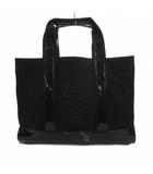 トリーバーチ TORY BURCH トートバッグ ロゴ エナメル切り替え 黒 ブラック /IB ■GY09
