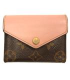 ルイヴィトン LOUIS VUITTON モノグラム ポルトフォイユ ゾエ 三つ折り財布 ピンク M62932