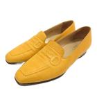 グッチ GUCCI ビットステッチ ローファー イエロー 35.5 ■GY09