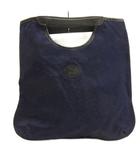 セリーヌ CELINE ノエビア マカダム ハンドバッグ ネイビー