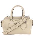 ヒューゴボス HUGO BOSS アイビー スモール Small Ivy ハンドバッグ トート ショルダー 2WAY 斜め掛け 牛革 シープスキン ロゴ 白 ホワイト /GV ■GY09