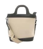  チャールズ&キース  CHARLES & KEITH Bronte ブロンテ トップハンドルバケットバッグ 2WAY ショルダーバッグ 白 ホワイト /OB ■GY09
