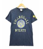 フランクリン&マーシャル FRANKLIN&MARSHALL 両面プリント 半袖 プルオーバー カットソー Tシャツ S NAVY(ネイビー) 春夏
