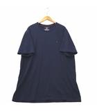 トミーヒルフィガー TOMMY HILFIGER クルーネック 半袖 ロゴ刺繍 コットン Tシャツ XL NAVY ネイビー