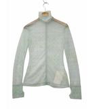 マメクロゴウチ  Mame Kurogouchi Marble Printed Plaid Sheer High Neck Top マーブルプリント プレイドチェック シアー ハイネック トップス 1 MINTGREEN(ミントグリーン) 春秋