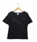 プーマ PUMA プリント 半袖 クルーネック カットソー Tシャツ S BLACK ブラック 515766
