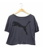 プーマ PUMA プリント 半袖 クルーネック カットソー Tシャツ S NAVY ネイビー 514917