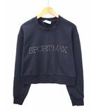 スポーツマックス マックスマーラ SPORT MAX ロゴプリント スウェット トレーナー NAVY(ネイビー) 春秋冬