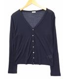ギャルリーヴィー GALERIE VIE トゥモローランド カシミヤ Vネック 長袖 薄手 ニット カーディガン S NAVY(ネイビー) 春夏秋
