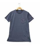 パタゴニア Patagonia 90s ヴィンテージ Slim Fit 波タグ 半袖 クルーネック Tシャツ S NAVY ネイビー STY52675SP19